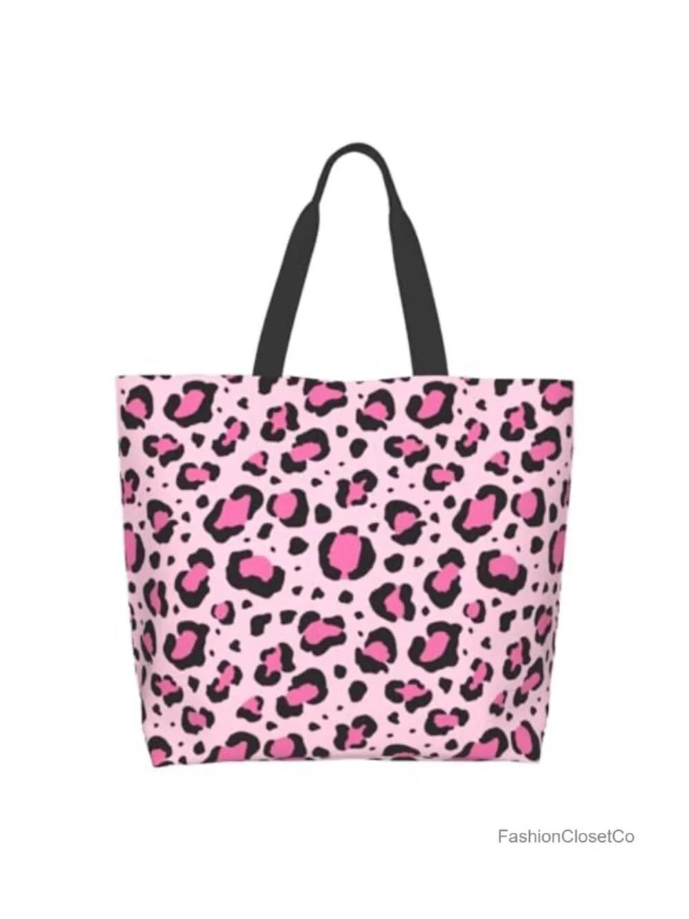 Large Reusable Eco-Friendly Shopping Tote Bag with Shoulder Strap